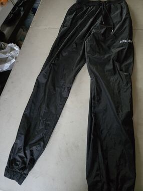 Boxraw Men's Black Windbreaker Joggers